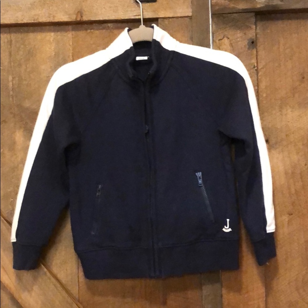 Janie and Jack boy zipped light sweatshirt.